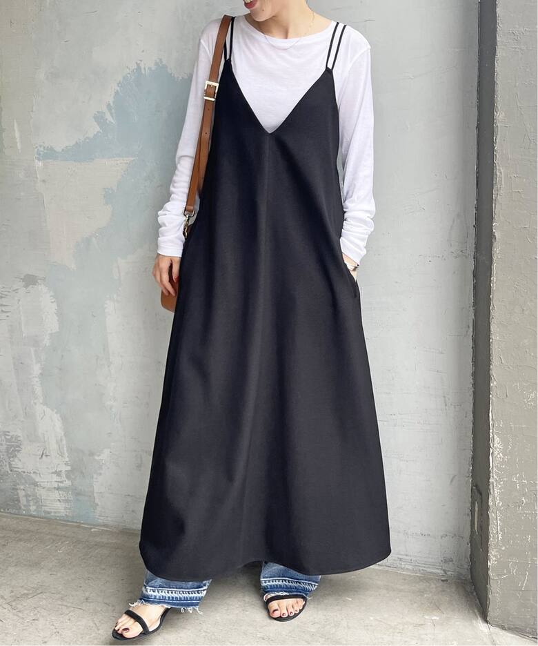 ≪一部店舗・WEB限定≫ウールライクツイルキャミワンピース 