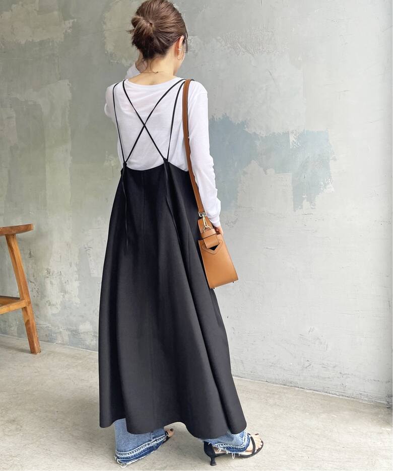 ≪一部店舗・WEB限定≫ウールライクツイルキャミワンピース  