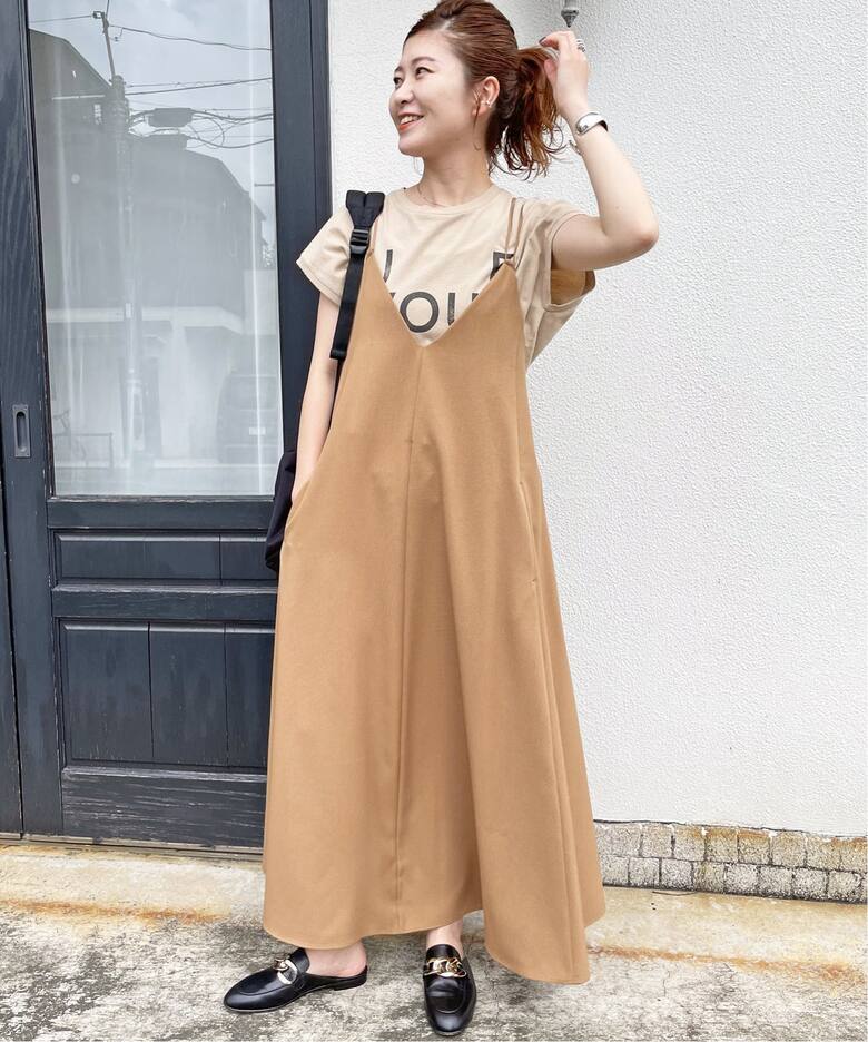 ≪一部店舗・WEB限定≫ウールライクツイルキャミワンピース  