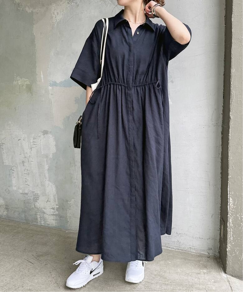 ウエストギャザーシャツワンピース（ワンピース）｜Spick and Span  