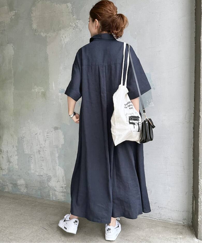 ウエストギャザーシャツワンピース（ワンピース）｜Spick and Span  