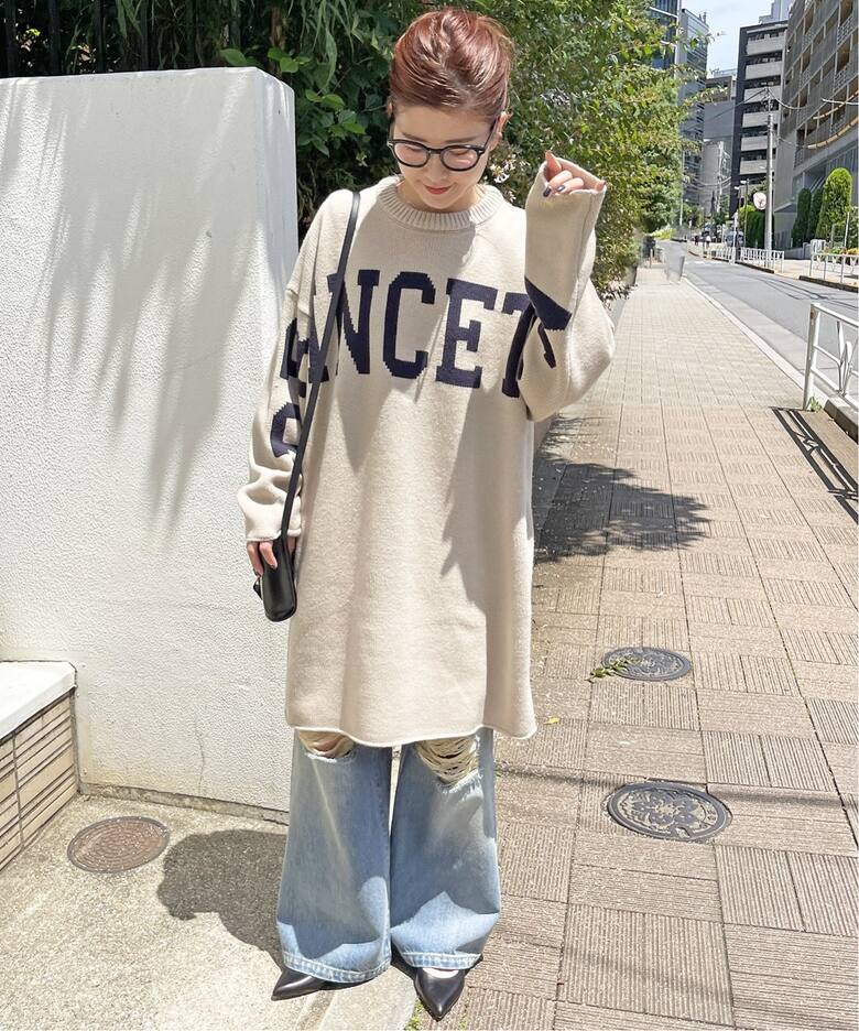 ≪追加≫ビッグロゴニットワンピース（ワンピース）｜Spick and Span  