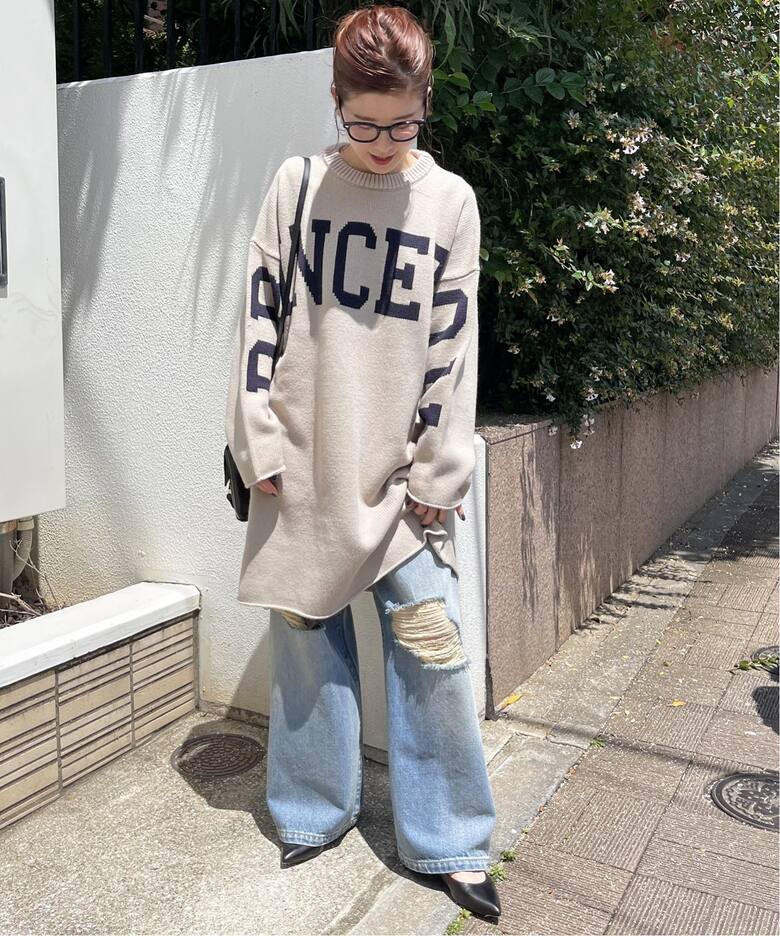 ≪追加≫ビッグロゴニットワンピース（ワンピース）｜Spick and Span 