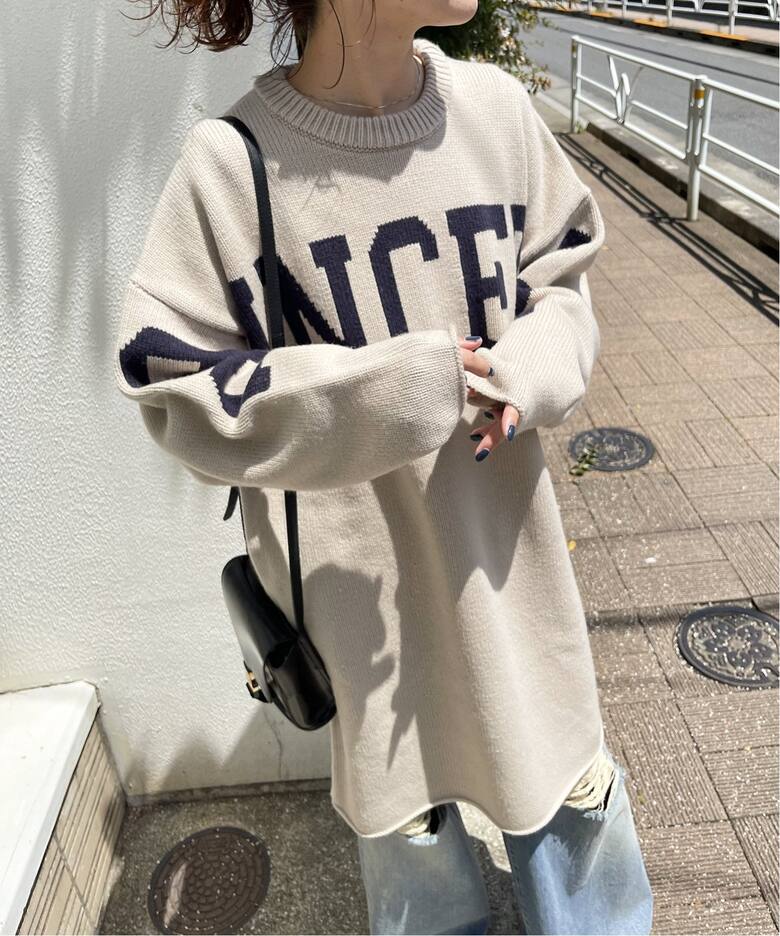 ≪追加≫ビッグロゴニットワンピース（ワンピース）｜Spick and Span 