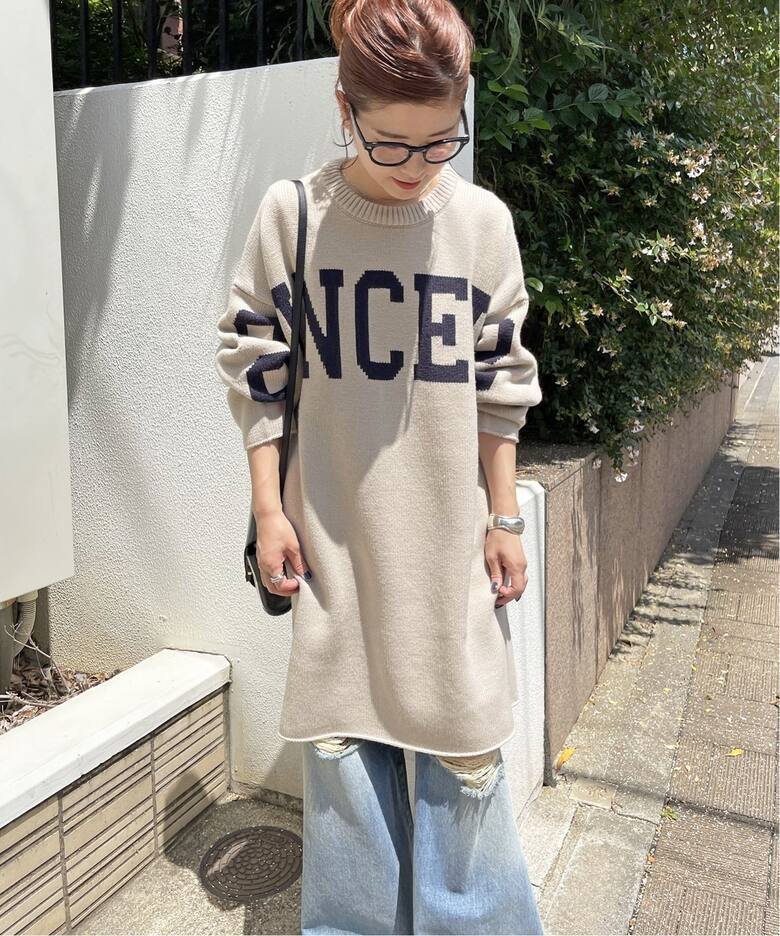 ≪追加≫ビッグロゴニットワンピース（ワンピース）｜Spick and Span  