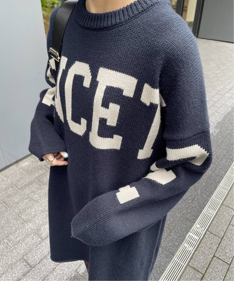 ≪追加≫ビッグロゴニットワンピース（ワンピース）｜Spick and Span 