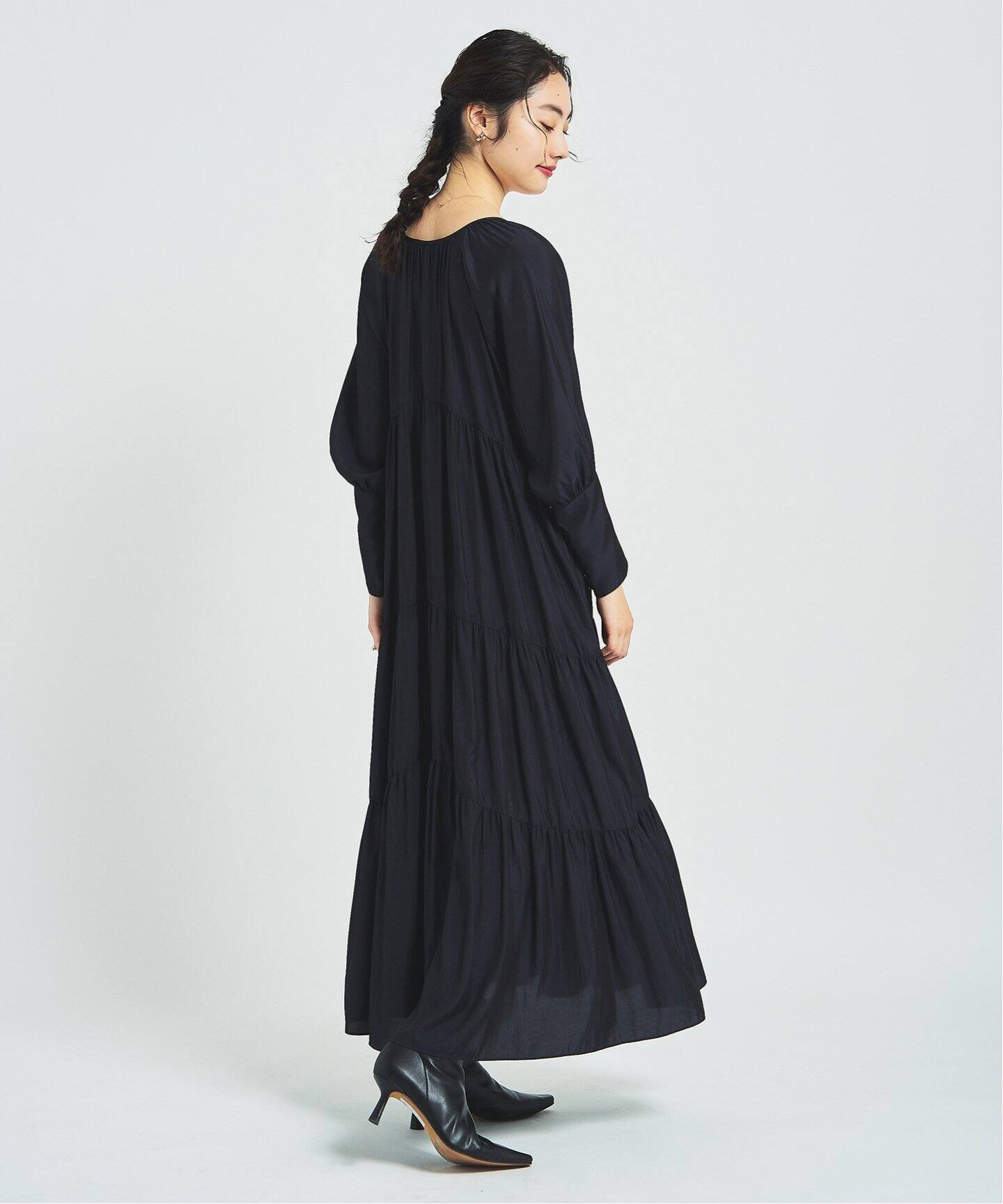 ビンテージ加工ロングワンピース（ワンピース）｜HARDY NOIR  