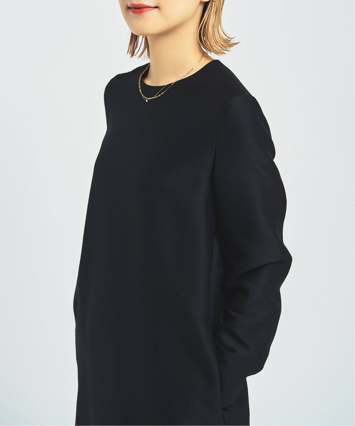 ウールシルクポプリンロングスリーブワンピース（ワンピース）｜HARDY  