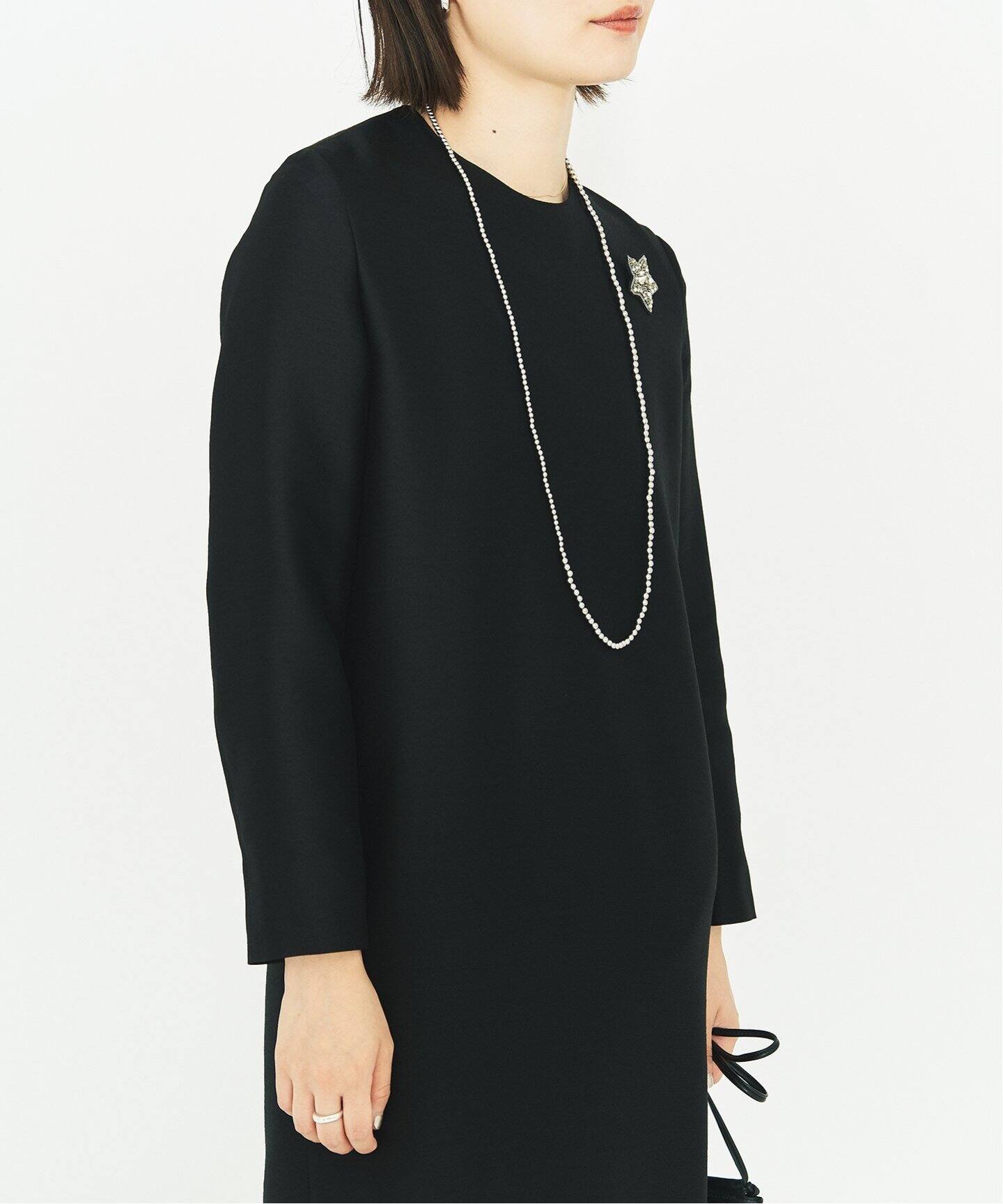 ウールシルクポプリンロングスリーブワンピース（ワンピース）｜HARDY  