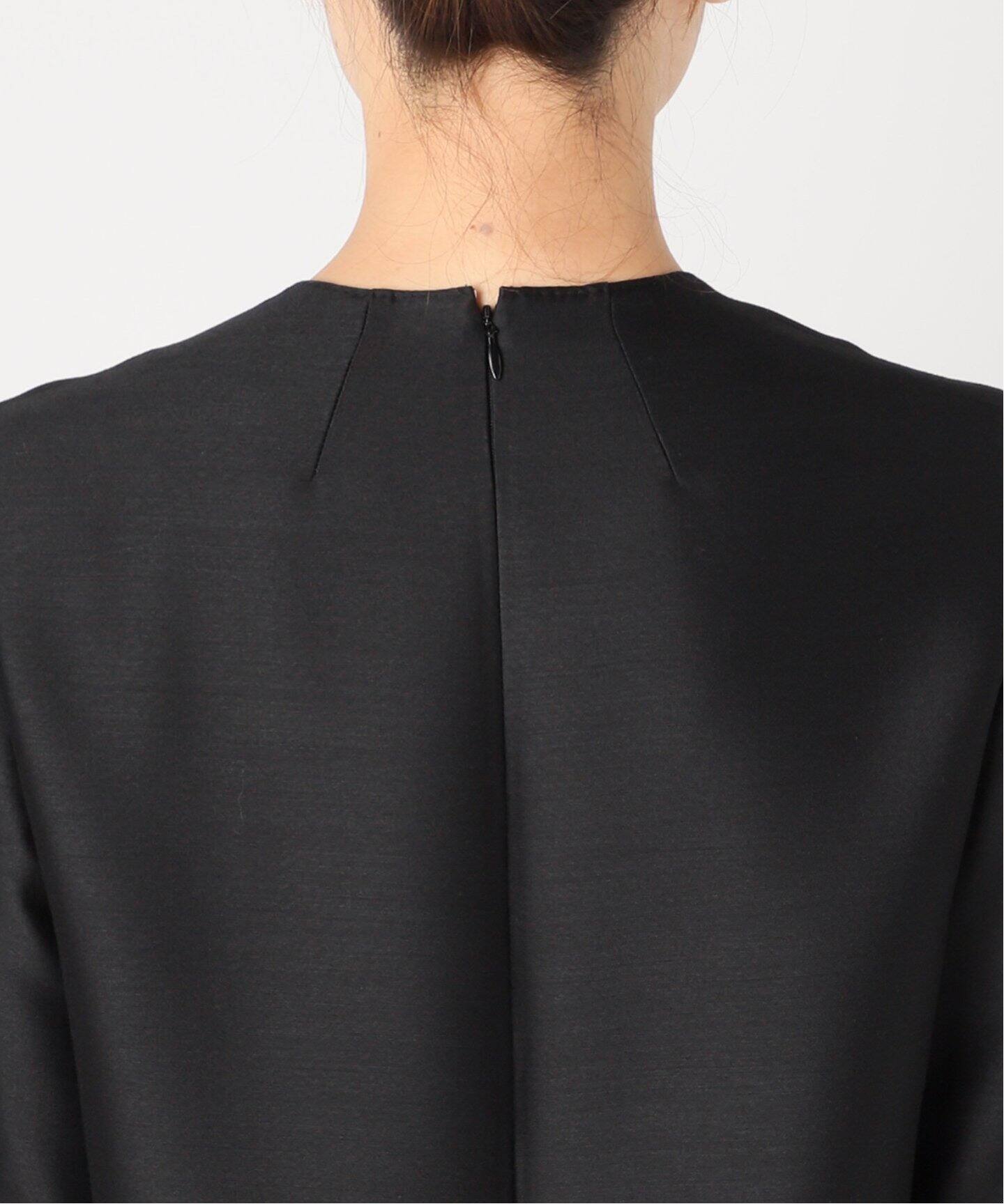 ウールシルクポプリンロングスリーブワンピース（ワンピース）｜HARDY  