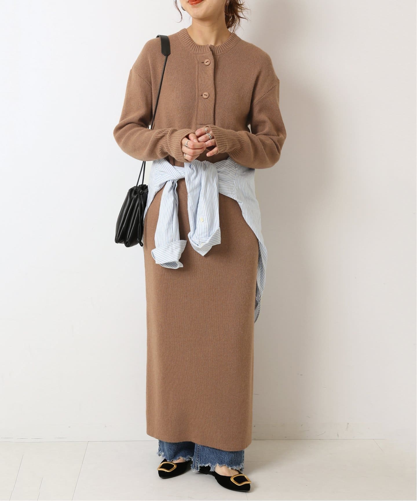 【Spick&Span / MEYAME / メヤメ】ロングニットワンピース Spick&Span / MEYAME / メヤメ】ロングニットワンピース