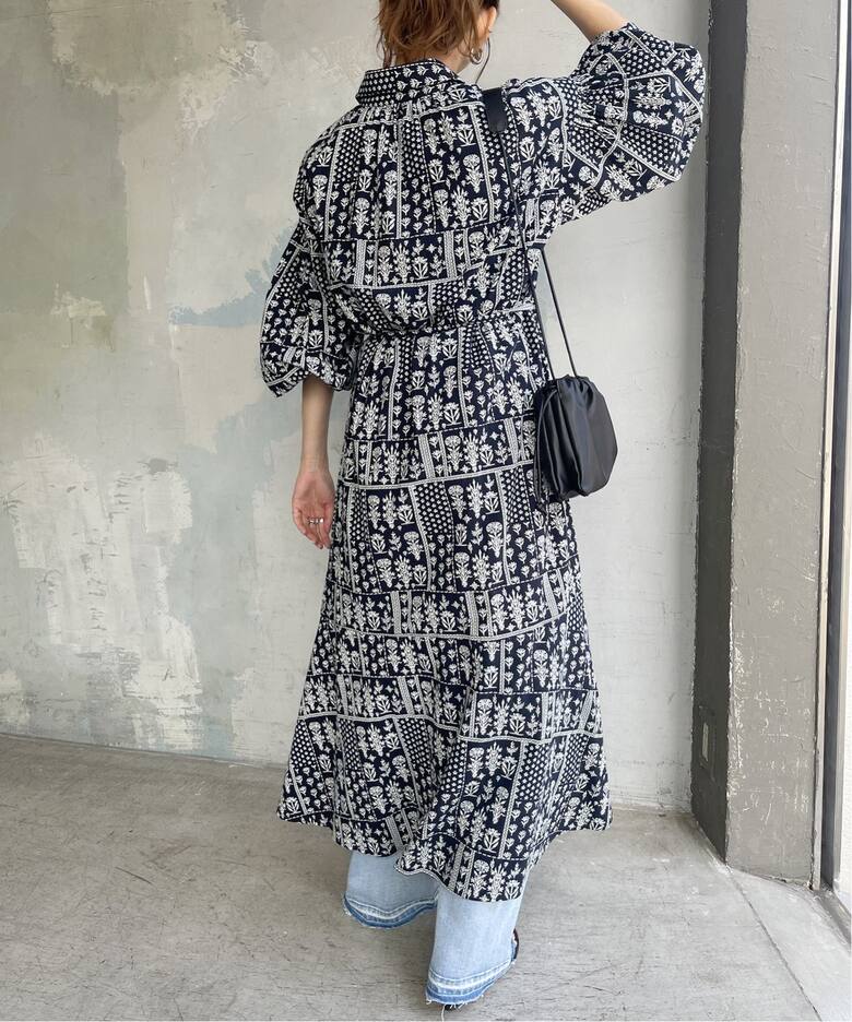 ne Quittez pas / ヌキテパ】CRIMP COTTON PATCH WORK S（ワンピース 