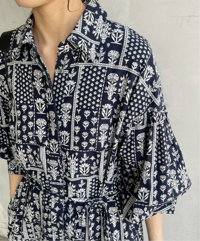 ne Quittez pas / ヌキテパ】CRIMP COTTON PATCH WORK S（ワンピース 