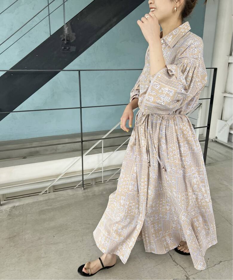 ne Quittez pas / ヌキテパ】CRIMP COTTON PATCH WORK S（ワンピース 