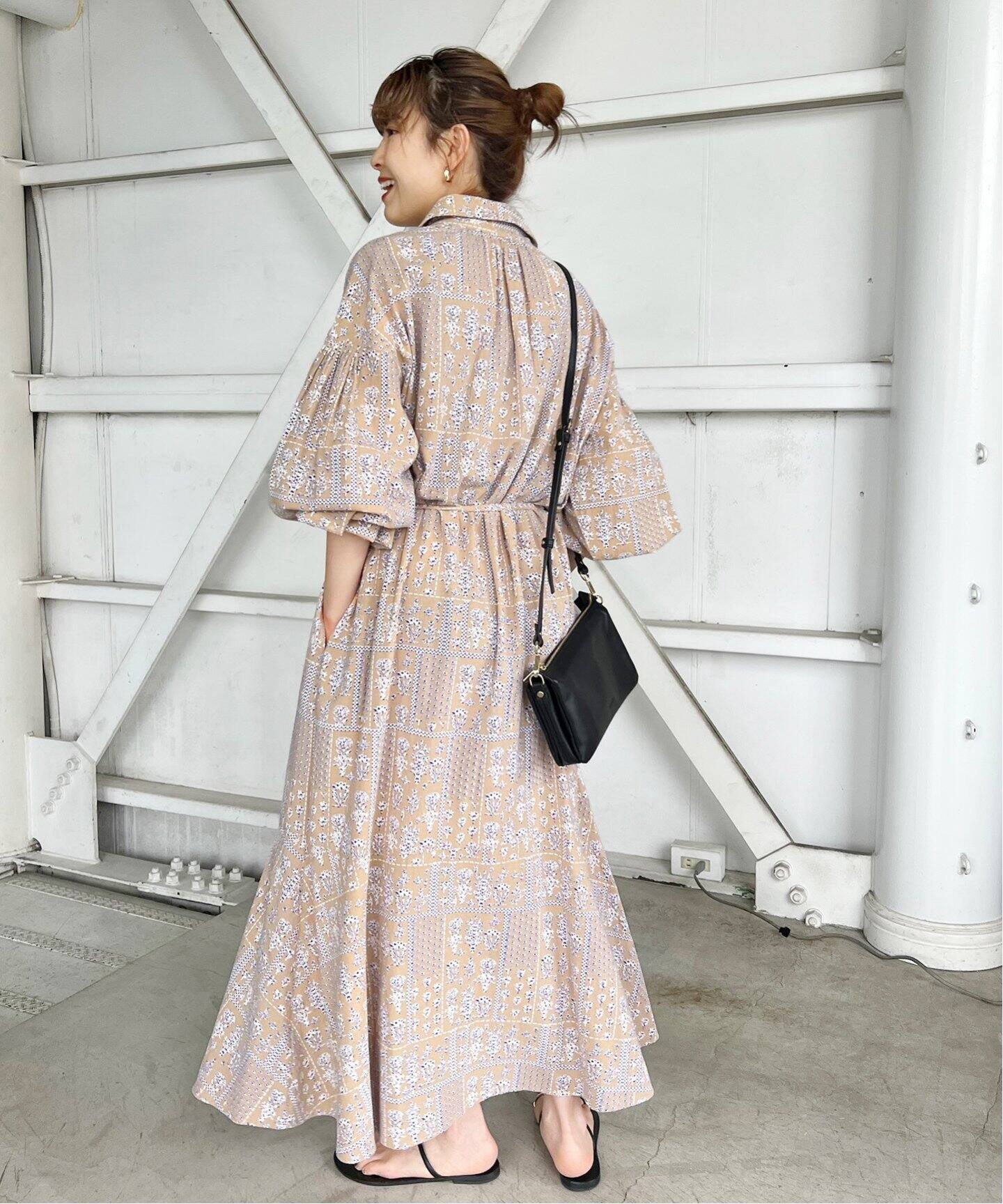 ne Quittez pas / ヌキテパ】CRIMP COTTON PATCH WORK S（ワンピース  