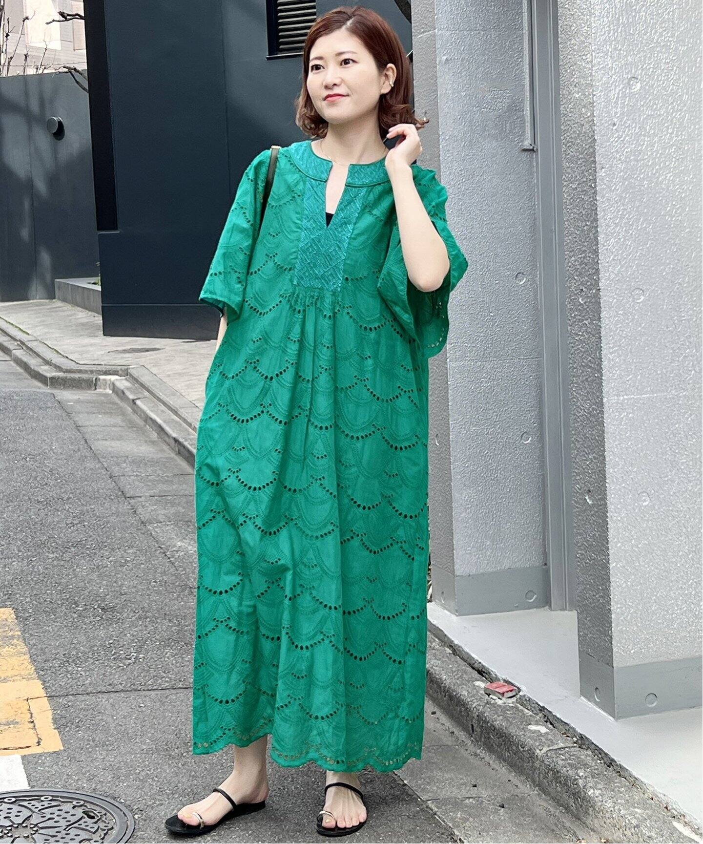ne Quittez pas / ヌキテパ】COTTON VOILE DOT HEMLA（ワンピース 