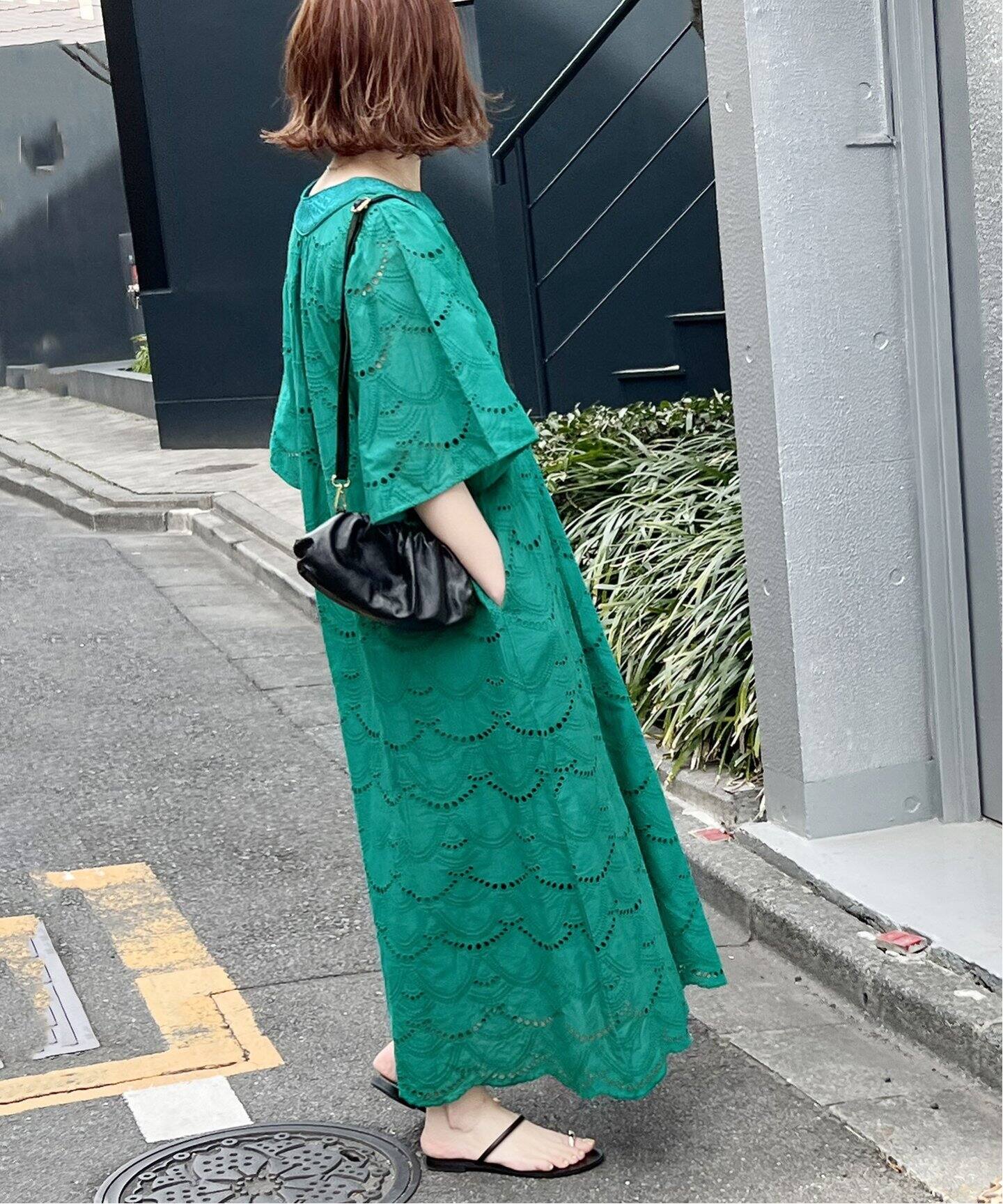 ne Quittez pas / ヌキテパ】COTTON VOILE DOT HEMLA（ワンピース 