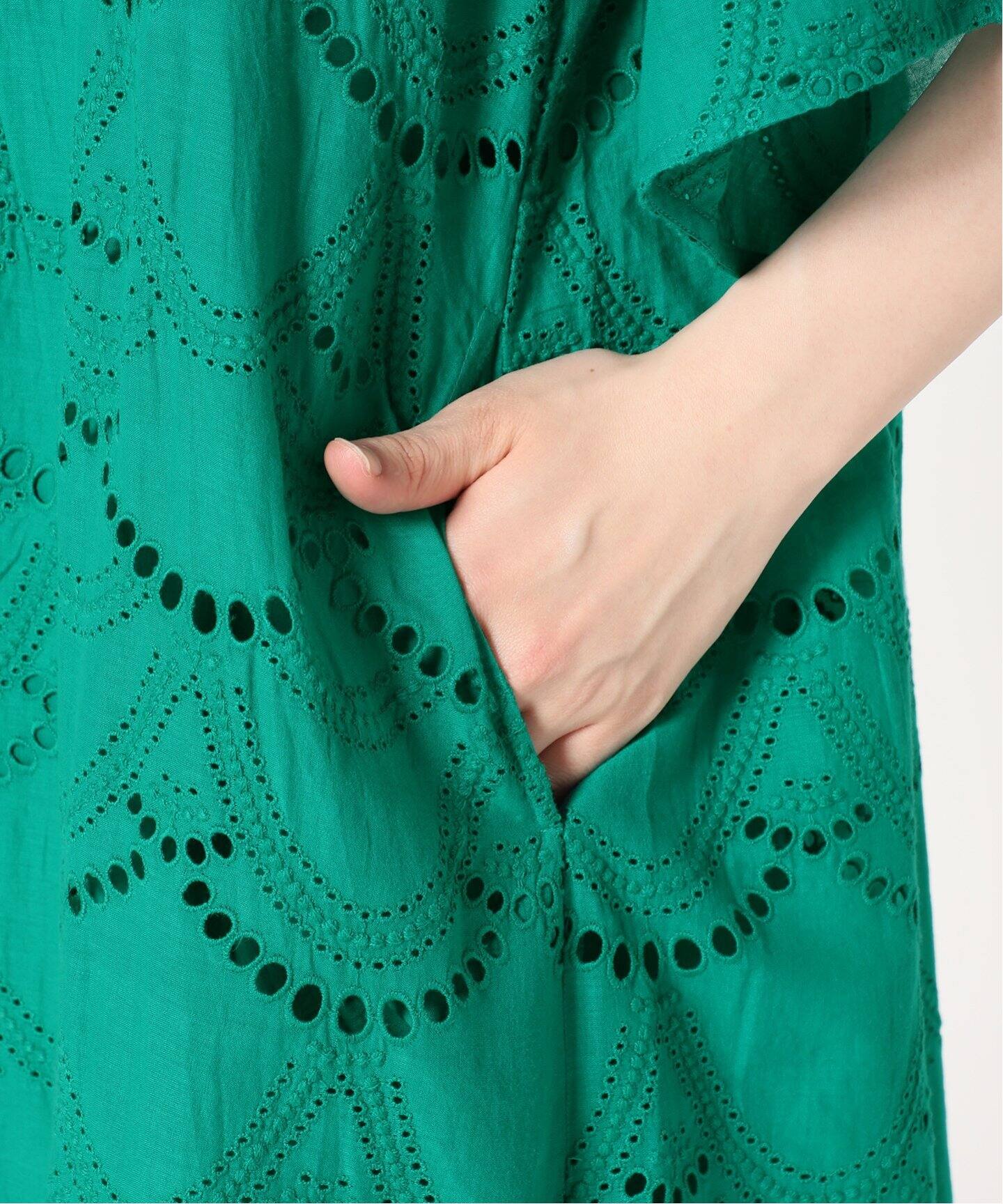 ne Quittez pas / ヌキテパ】COTTON VOILE DOT HEMLA（ワンピース 