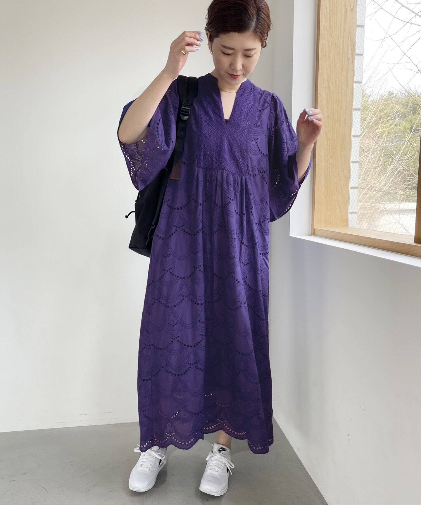 ne Quittez pas / ヌキテパ】別注COTTONVOILE DOT HEMLA（ワンピース  