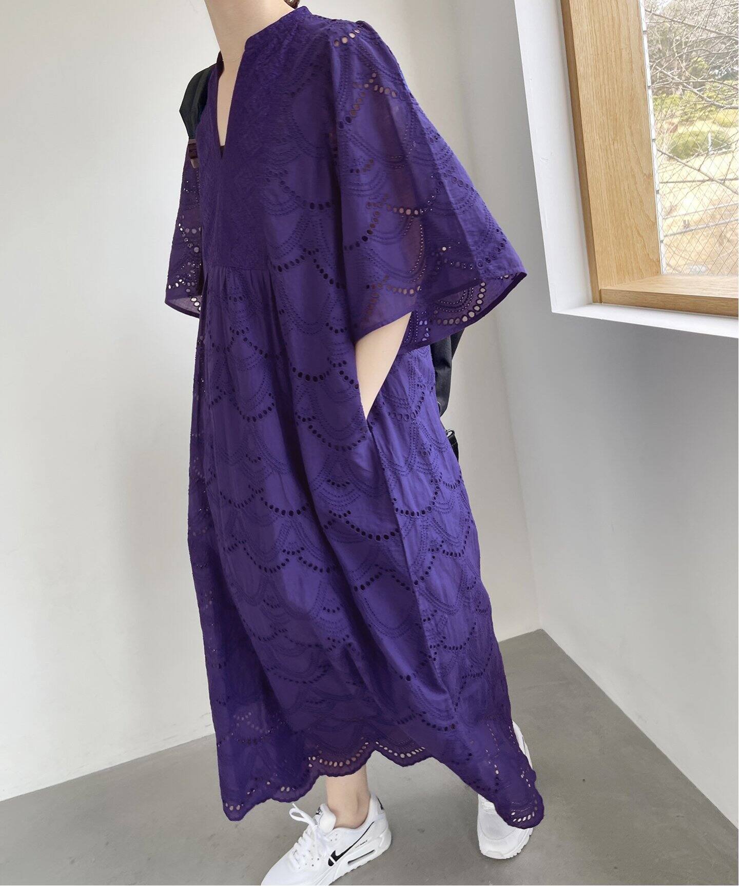 ne Quittez pas / ヌキテパ】別注COTTONVOILE DOT HEMLA（ワンピース  