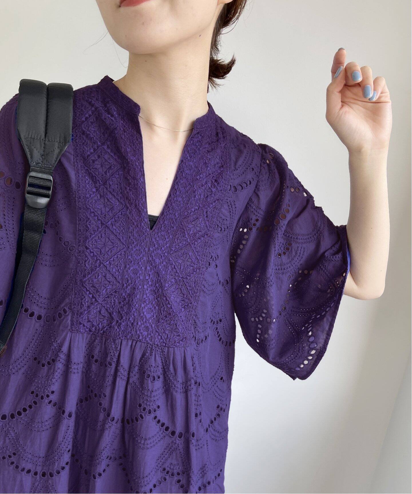 ne Quittez pas / ヌキテパ】別注COTTONVOILE DOT HEMLA（ワンピース  