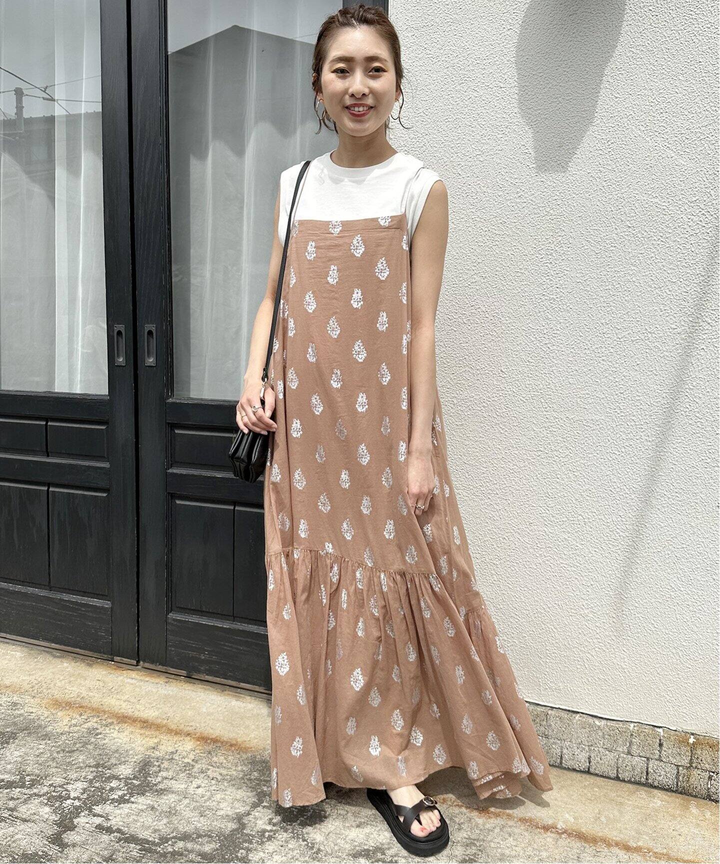 ne Quittez pas / ヌキテパ】COTTON VOILE FOIL FLOWERP（ワンピース 