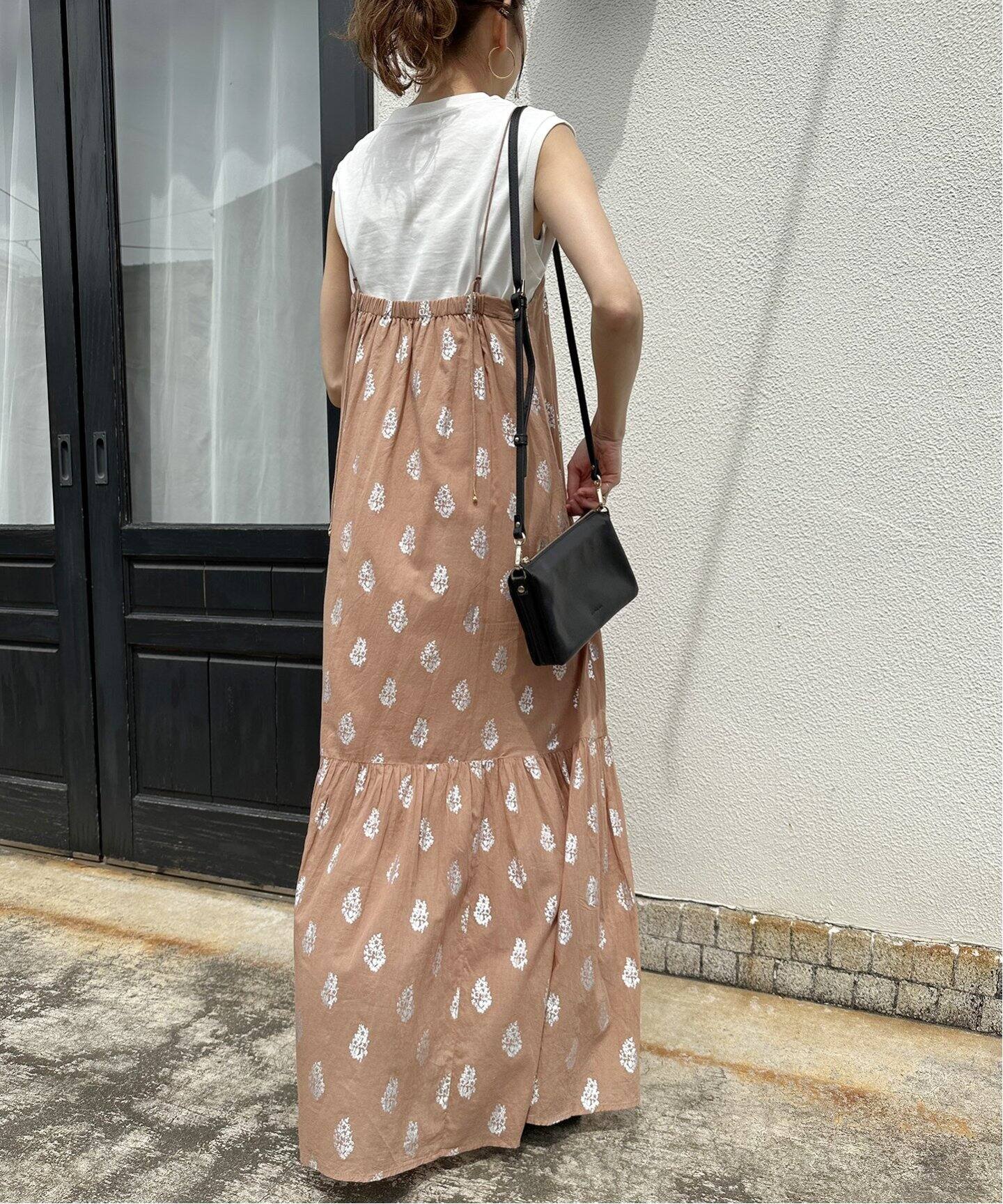 ne Quittez pas / ヌキテパ】COTTON VOILE FOIL FLOWERP（ワンピース 