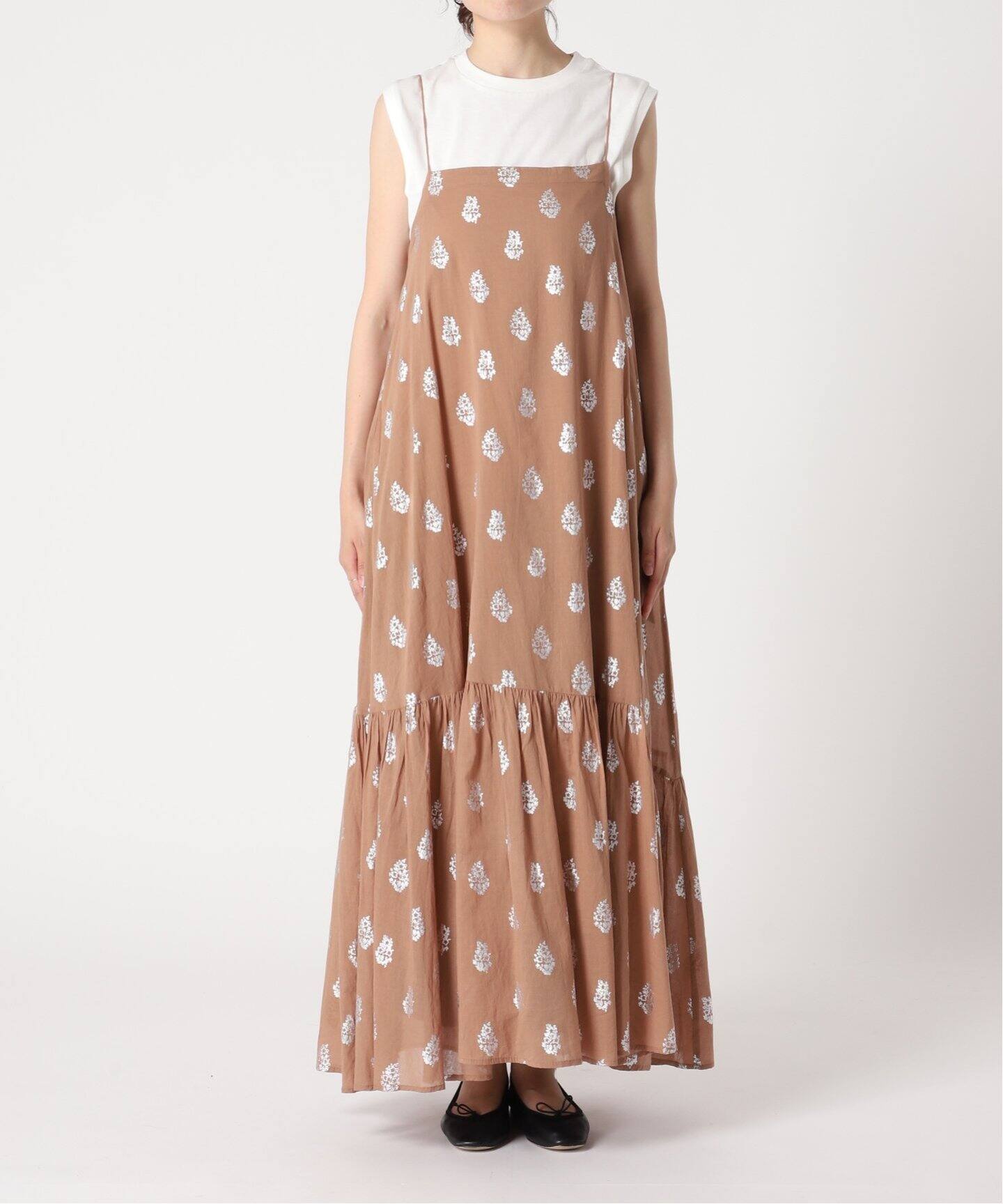 ne Quittez pas / ヌキテパ】COTTON VOILE FOIL FLOWERP（ワンピース 