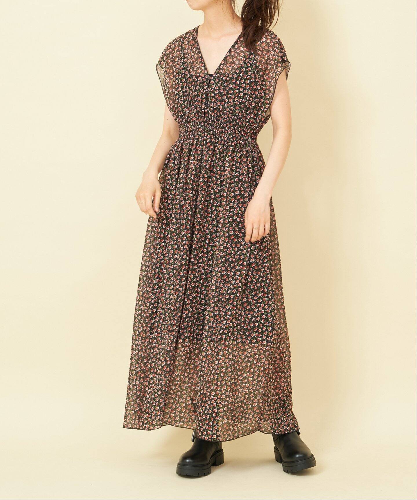 フラワープリントシアードレス（ワンピース）｜U by SPICK&SPAN（ユー  