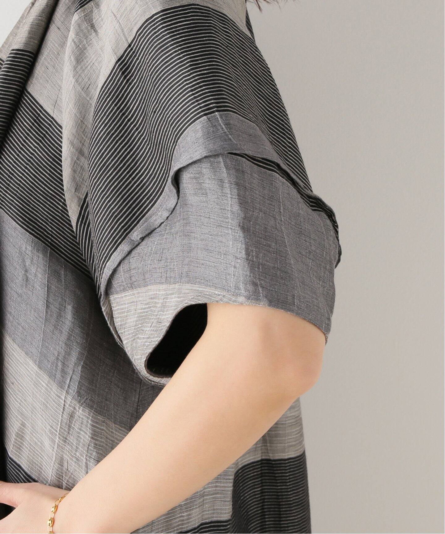 LACHEMENT/ラシュモン】ボーダーバックオープンワンピース（ワンピース  