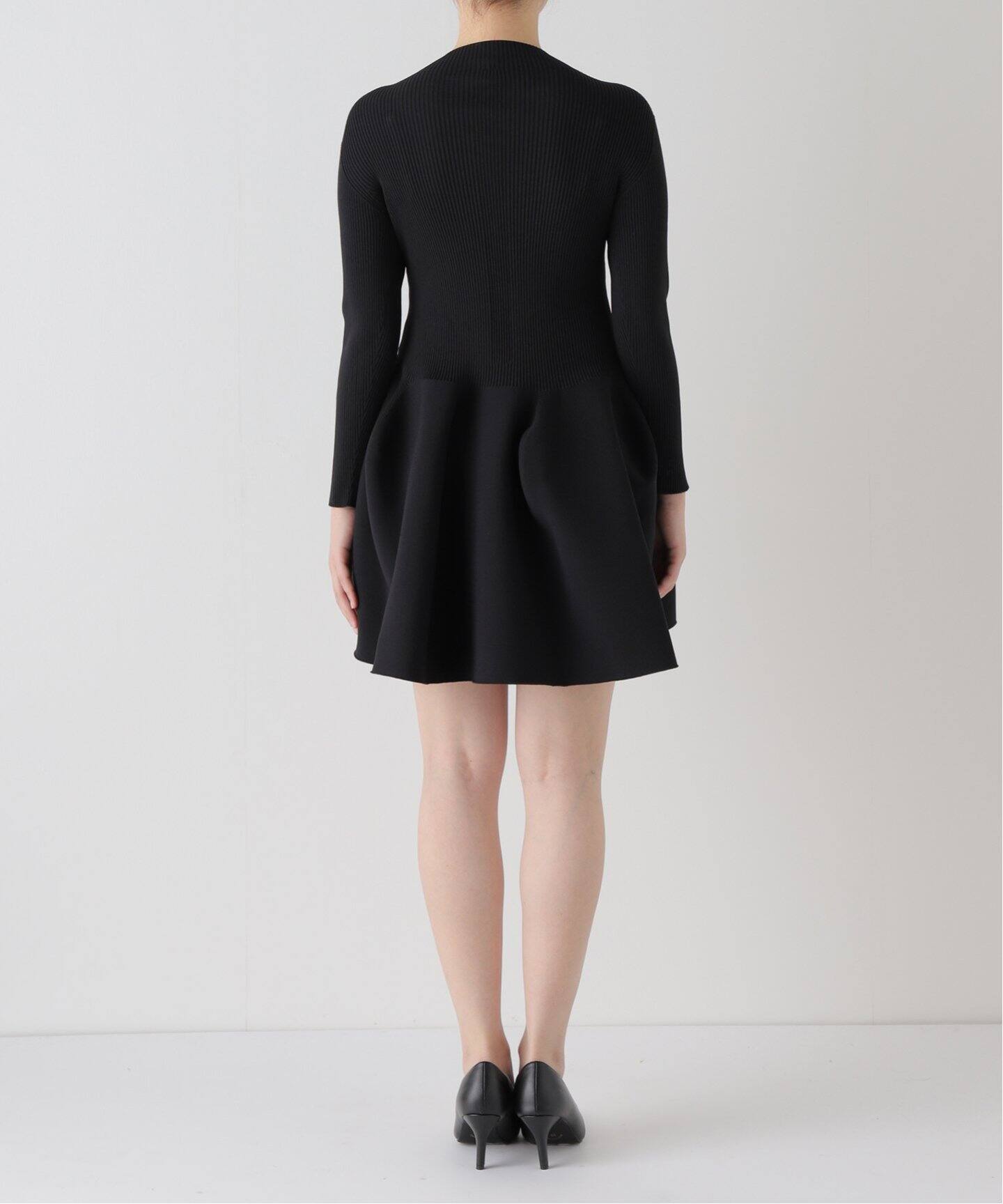 CFCL/シーエフシーエル】PORTTERY LONG SLEEVE MINI DRESS：ワンピース  