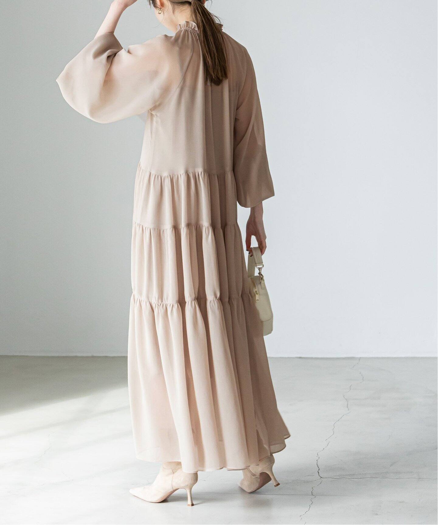 シアーシフォンティアードワンピース（ワンピース）｜NOBLE（ノーブル  