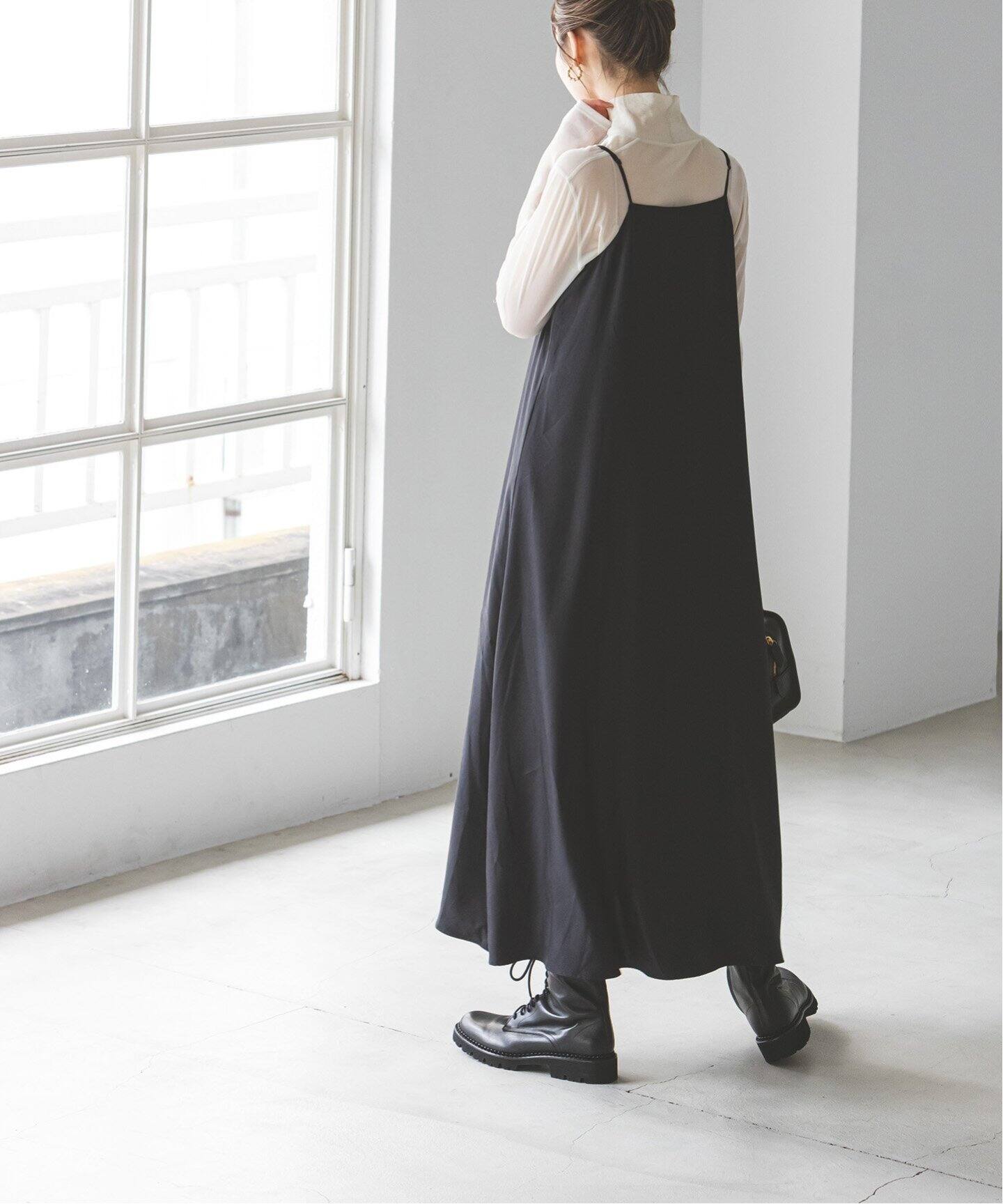 追加》ビンテージツイルコンフォータブルキャミワンピース（ワンピース  