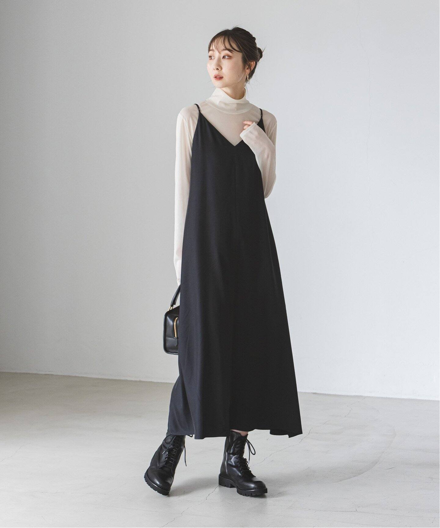 追加》ビンテージツイルコンフォータブルキャミワンピース（ワンピース  