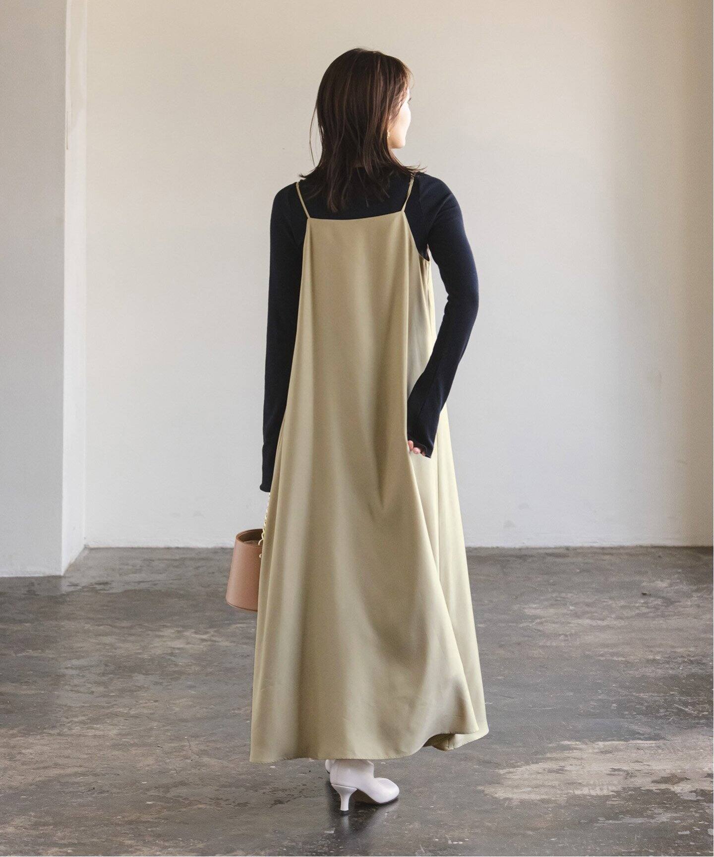 追加》ビンテージツイルコンフォータブルキャミワンピース（ワンピース  