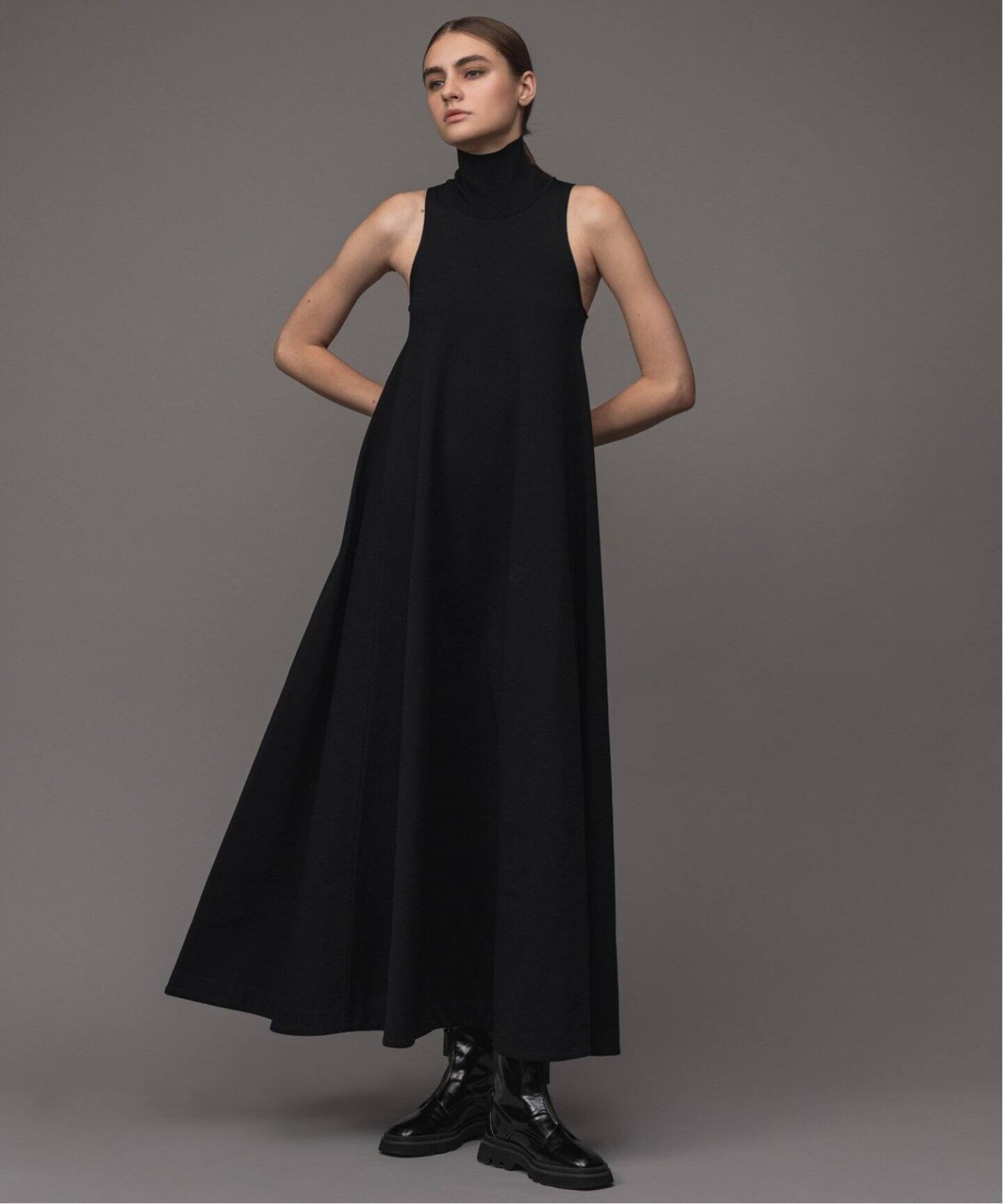 追加》【ELENI】テントフレアニットドレス（ワンピース）｜NOBLE  