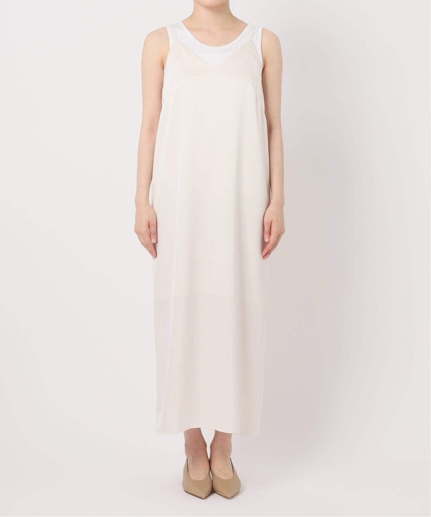 サテンキャミソールワンピース（ワンピース）｜NOBLE（ノーブル）の  