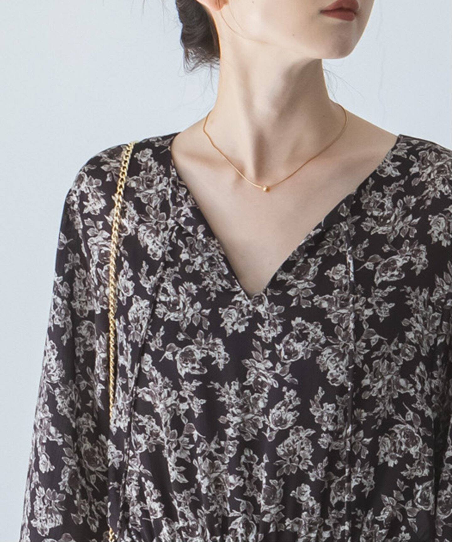 ボタニカルプリントティアード2wayワンピース（ワンピース）｜NOBLE  