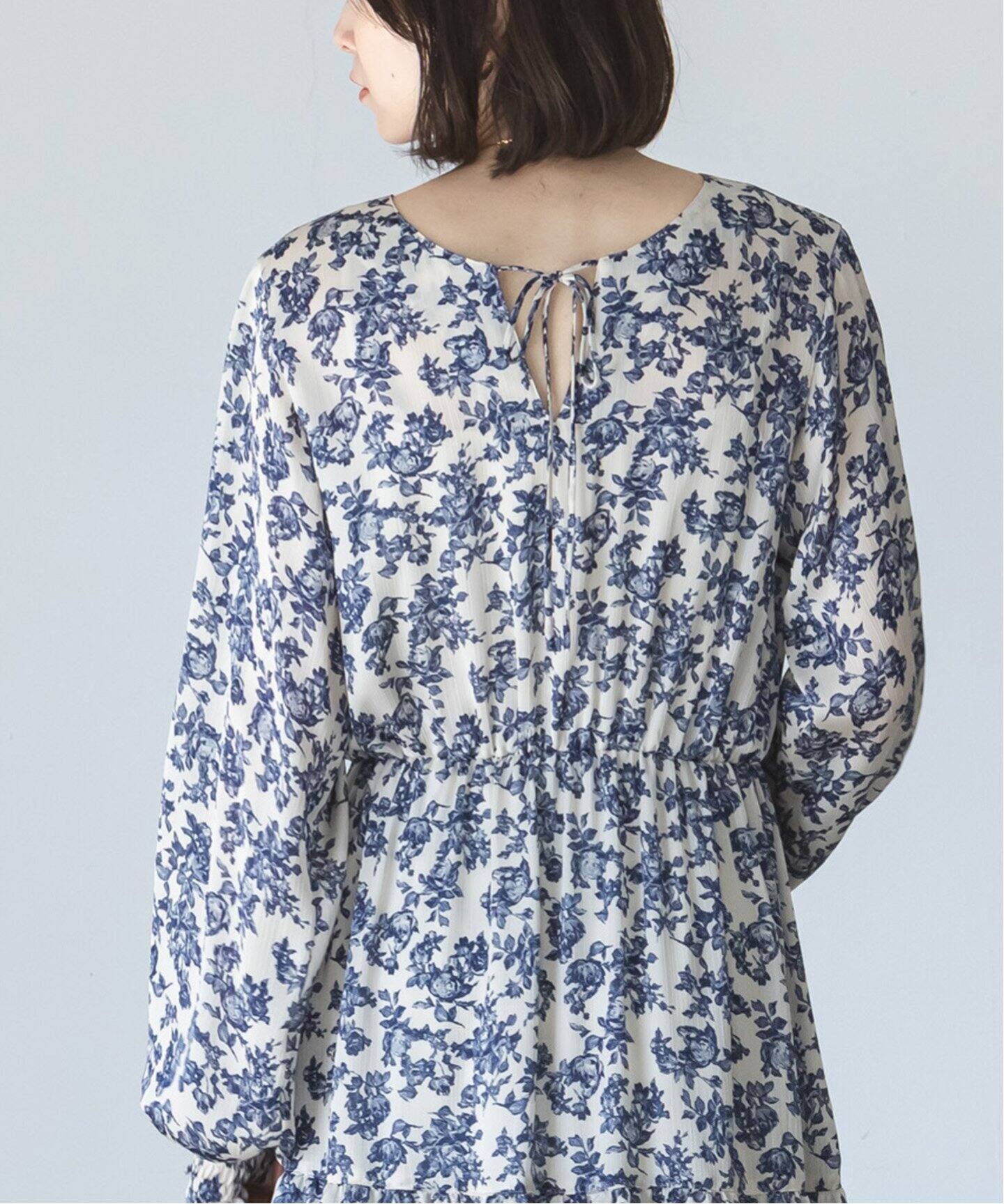 ボタニカルプリントティアード2wayワンピース（ワンピース）｜NOBLE  