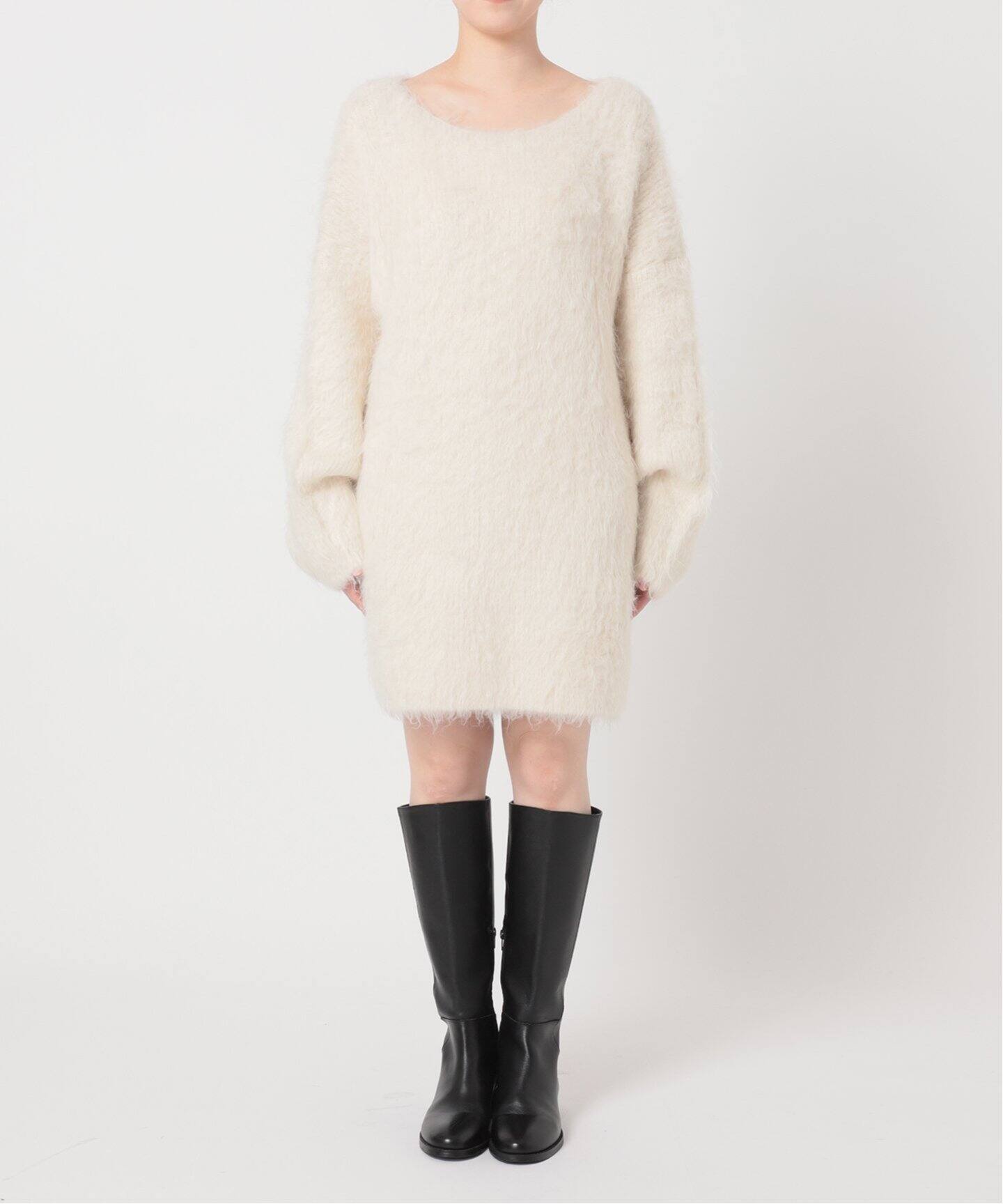 シャギーニットミニワンピース（ニットワンピース）｜NOBLE（ノーブル  