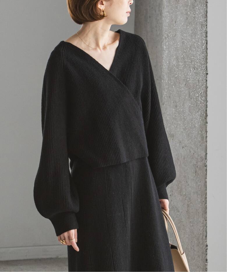 CASA FLINE】カシュクールカーディガンセットドレス（ワンピース 