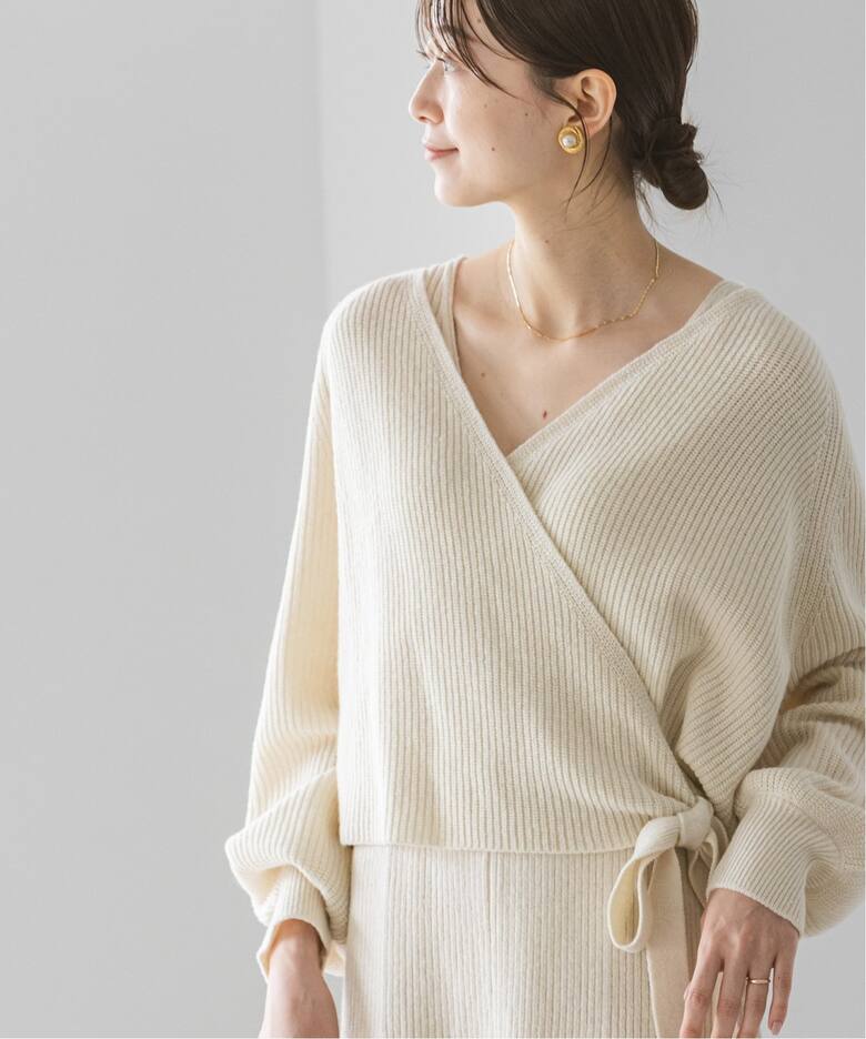 herlipto 渋かっ V-neck Thermal Midi Dress 