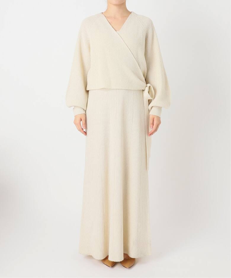 CASA FLINE】カシュクールカーディガンセットドレス（ワンピース  