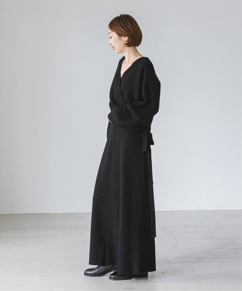 CASA FLINE】カシュクールカーディガンセットドレス（ワンピース 
