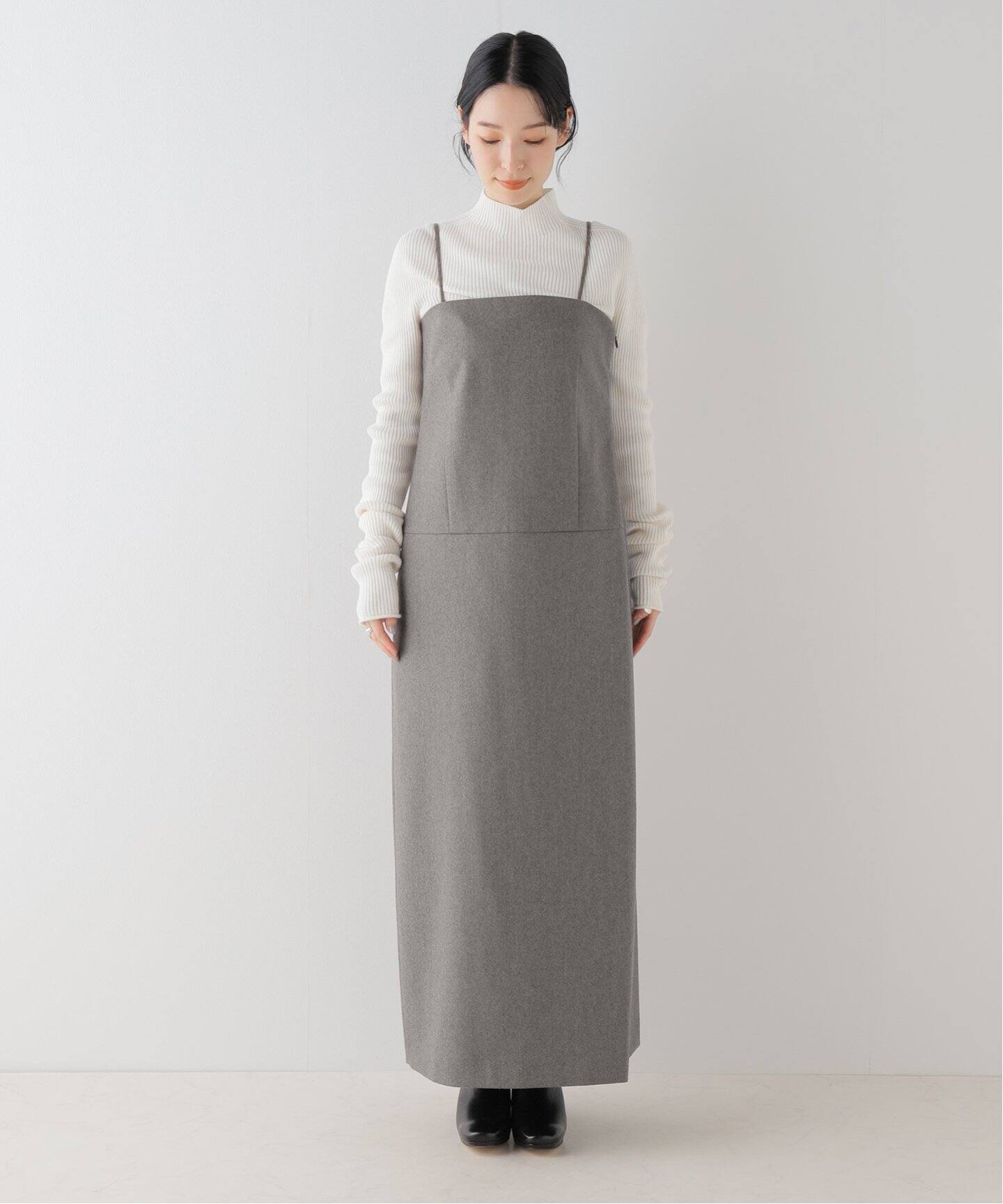 YLEVE】WOOL CHAMBRAY FLANNEL ワンピース（ワンピース）｜NOBLE