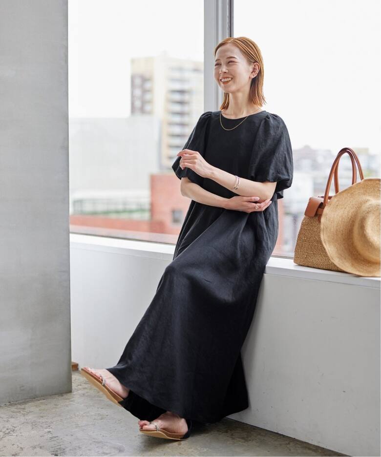 追加2》リネンパフスリーブマキシワンピース（ワンピース）｜JOURNAL  