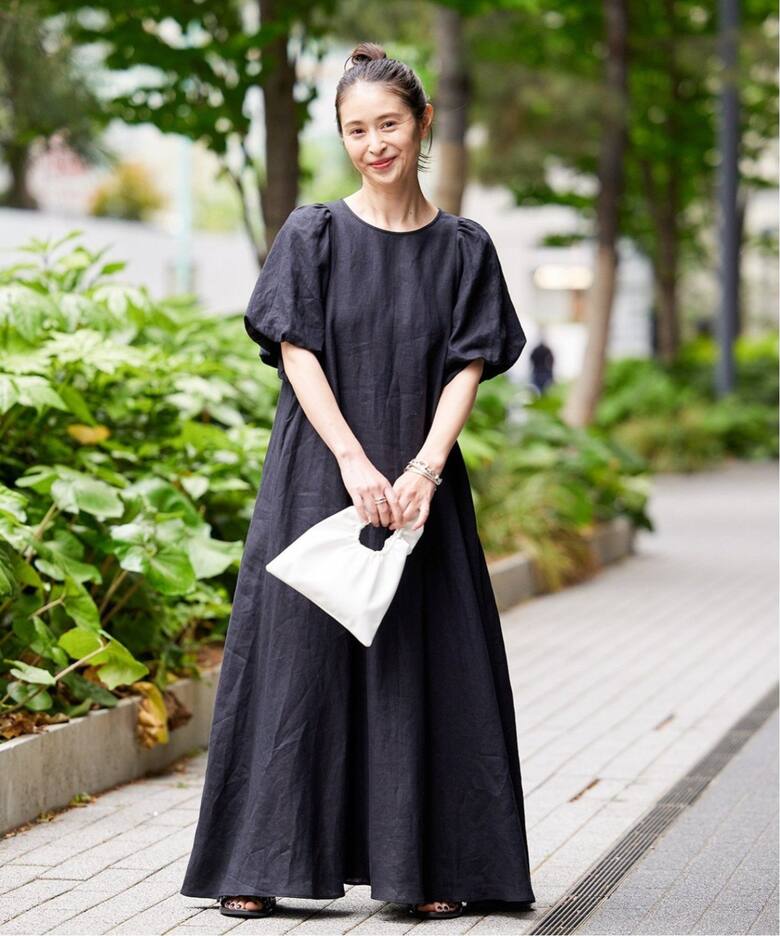 追加2》リネンパフスリーブマキシワンピース（ワンピース）｜JOURNAL  