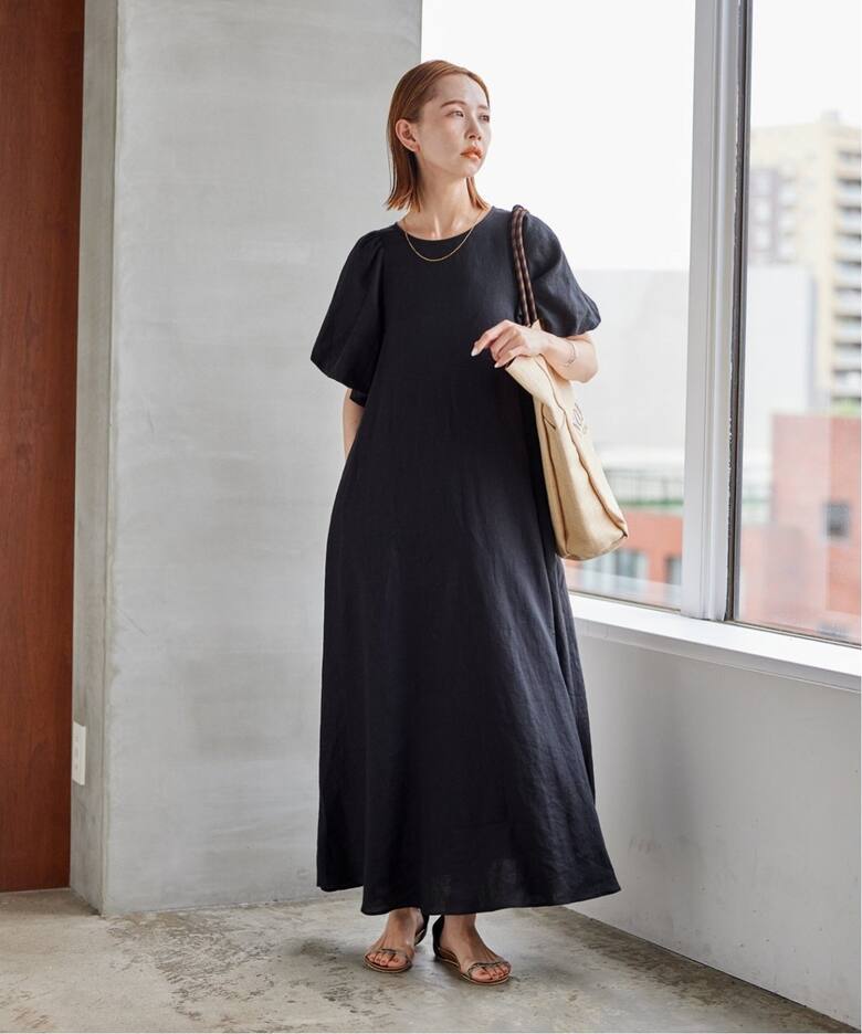 追加2》リネンパフスリーブマキシワンピース（ワンピース）｜JOURNAL  