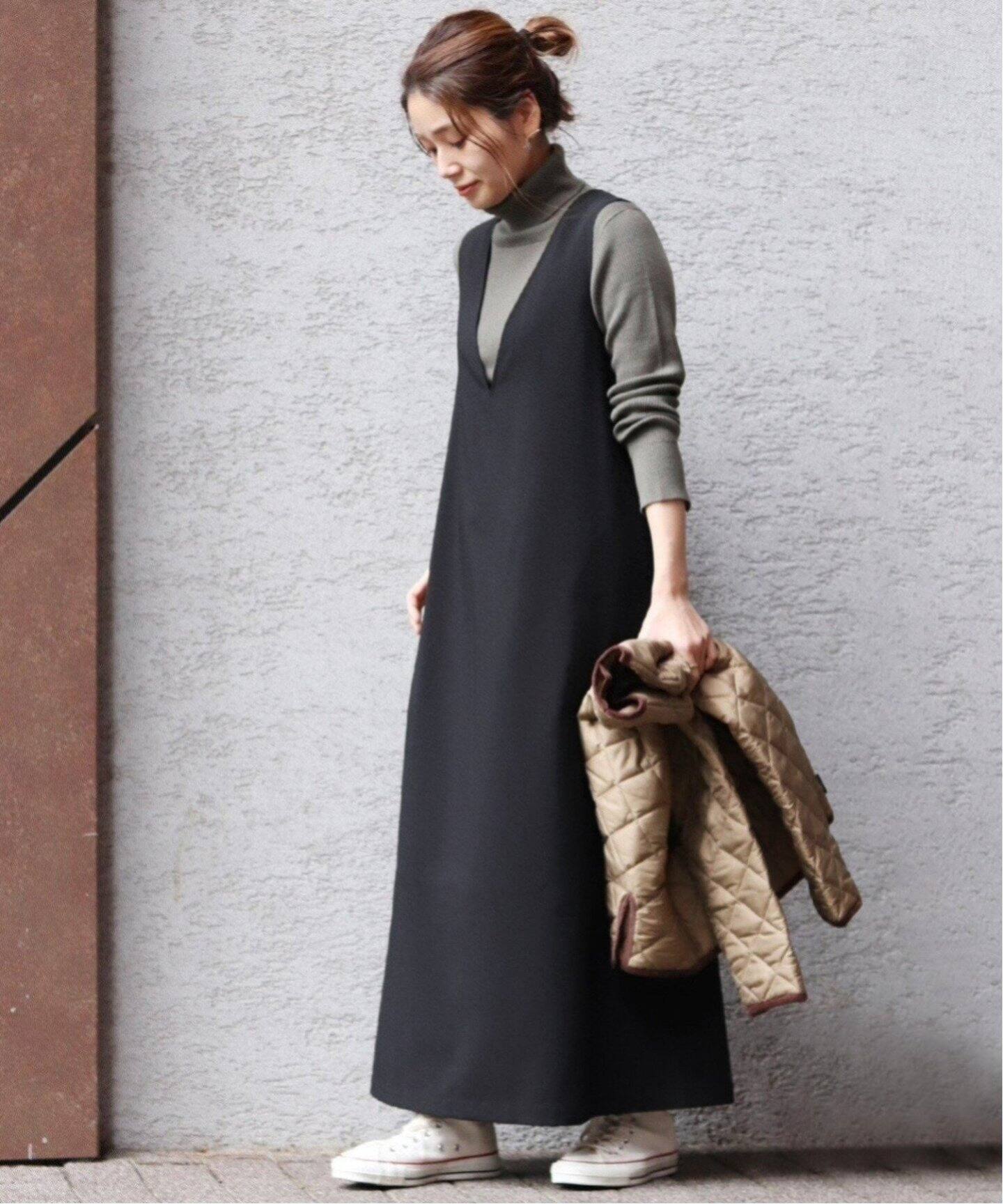 WEB限定追加5》シックトロVネックワンピース（ワンピース）｜JOURNAL  