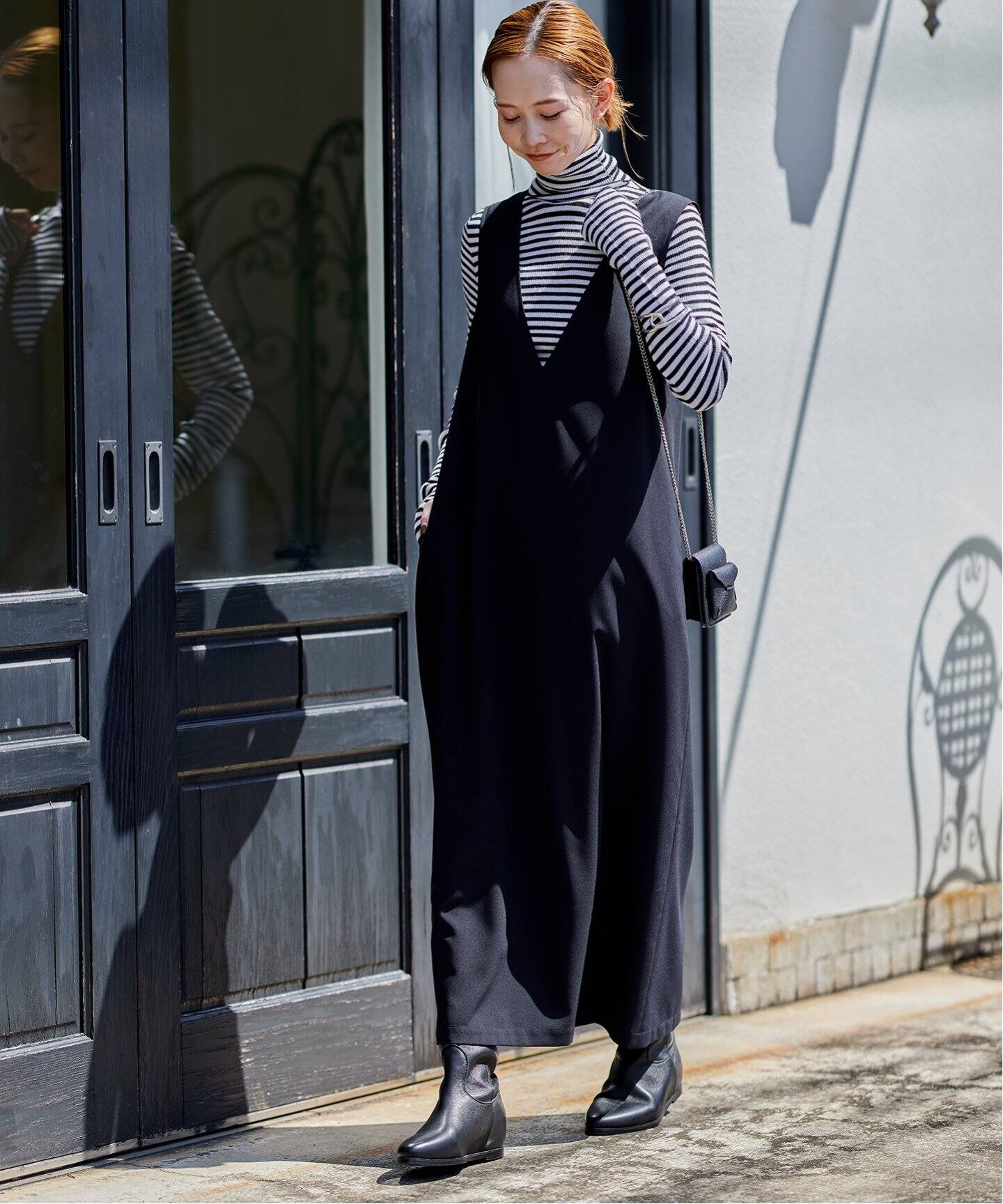 WEB限定追加5》シックトロVネックワンピース（ワンピース）｜JOURNAL  